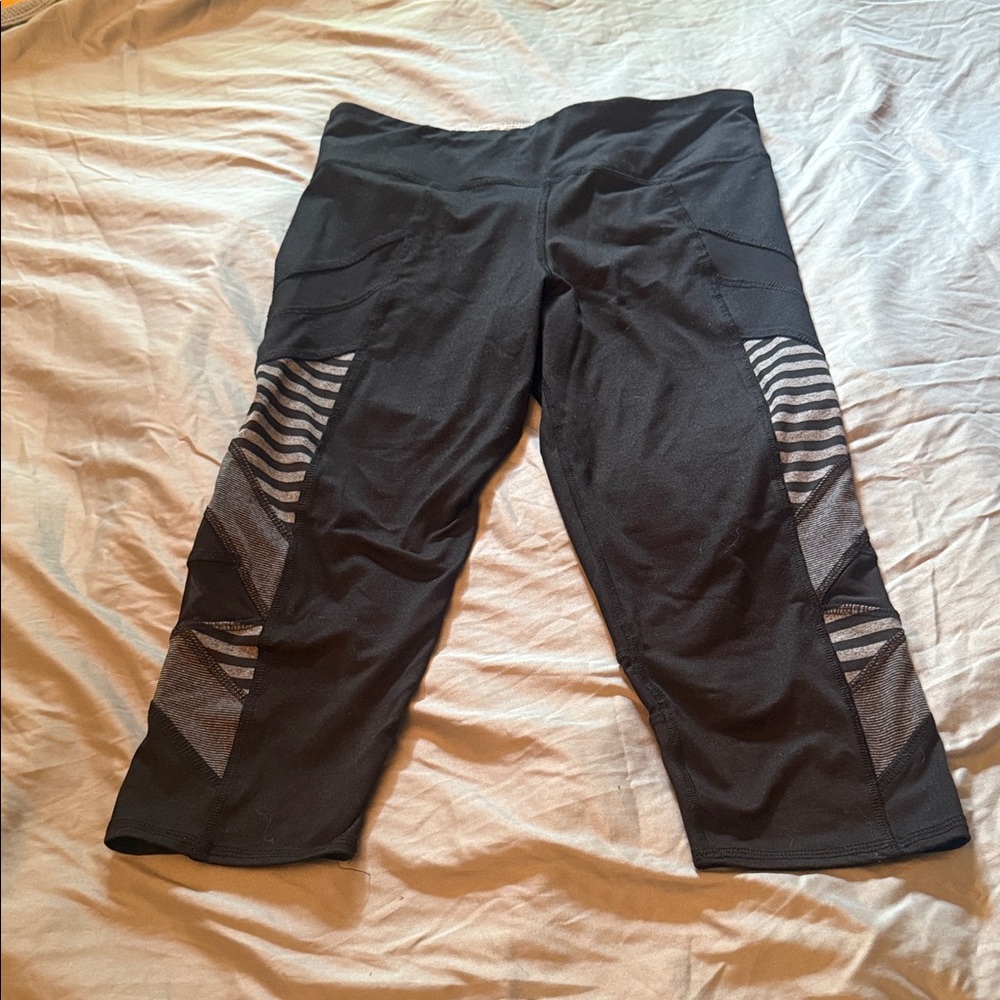 Splendid Striped Black and White Leggings